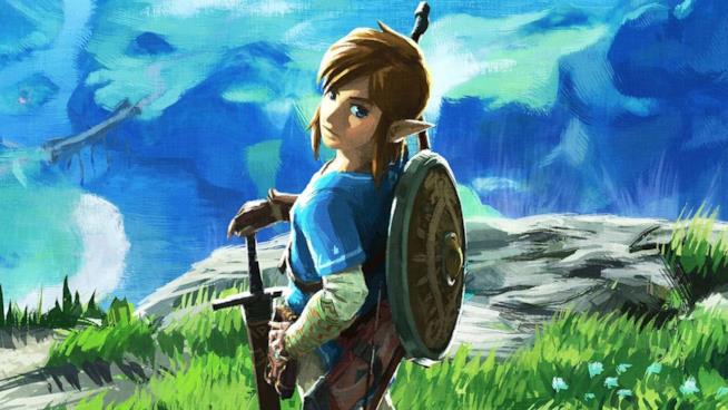 The Legend of Zelda: Breath of the Wild, la tunica verde di Link è presente nel gioco Un primo piano di Link in azione in The Legend of Zelda: Breath of the Wild