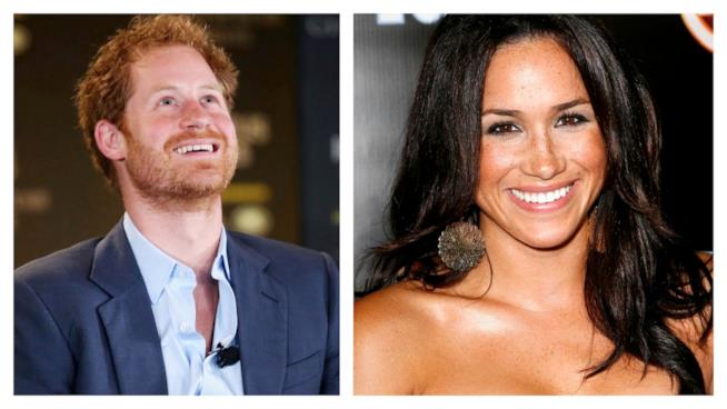 Meghan Markle è stata fotografata con il Principe Harry a Londra Primo piano di Meghan Markle e del Principe Harry