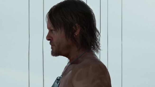 Death Stranding, Hideo Kojima parla di nuovo di Norman Reedus Un primo piano di Norman Reedus in Death Stranding