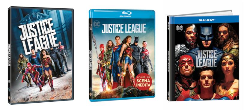 Justice League in DVD e Blu-ray Le edizioni DVD e Blu-ray di Justice League