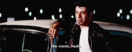 Grease Danny Zuko in una scena di Grease