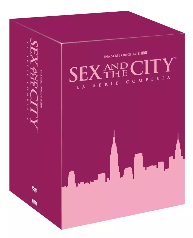 Cofanetto DVD di Sex and the City - Stagioni 1-6 Copertina del cofanetto DVD di Sex and the City