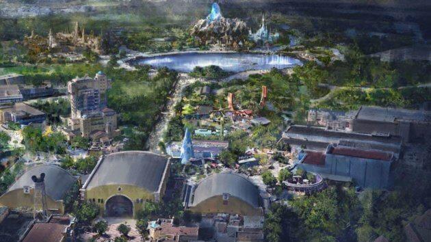 Un'altra concept art di Frozen Un altro sguardo al regno di Frozen che sorgerà a Disneyland Paris