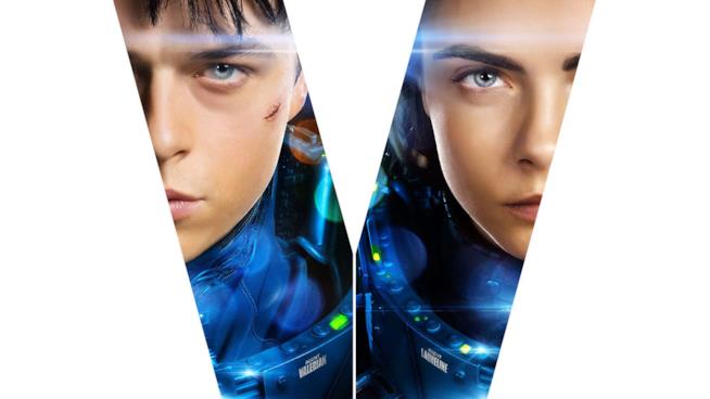 Nuove 5 clip per Valerian, da oggi al cinema Dane DeHaan e Cara Delevingne in una V di Valerian per il poster
