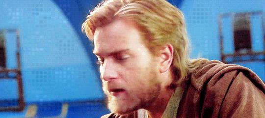 Ewan McGregor è Obi-Wan Ewan McGregor durante le riprese di Star Wars