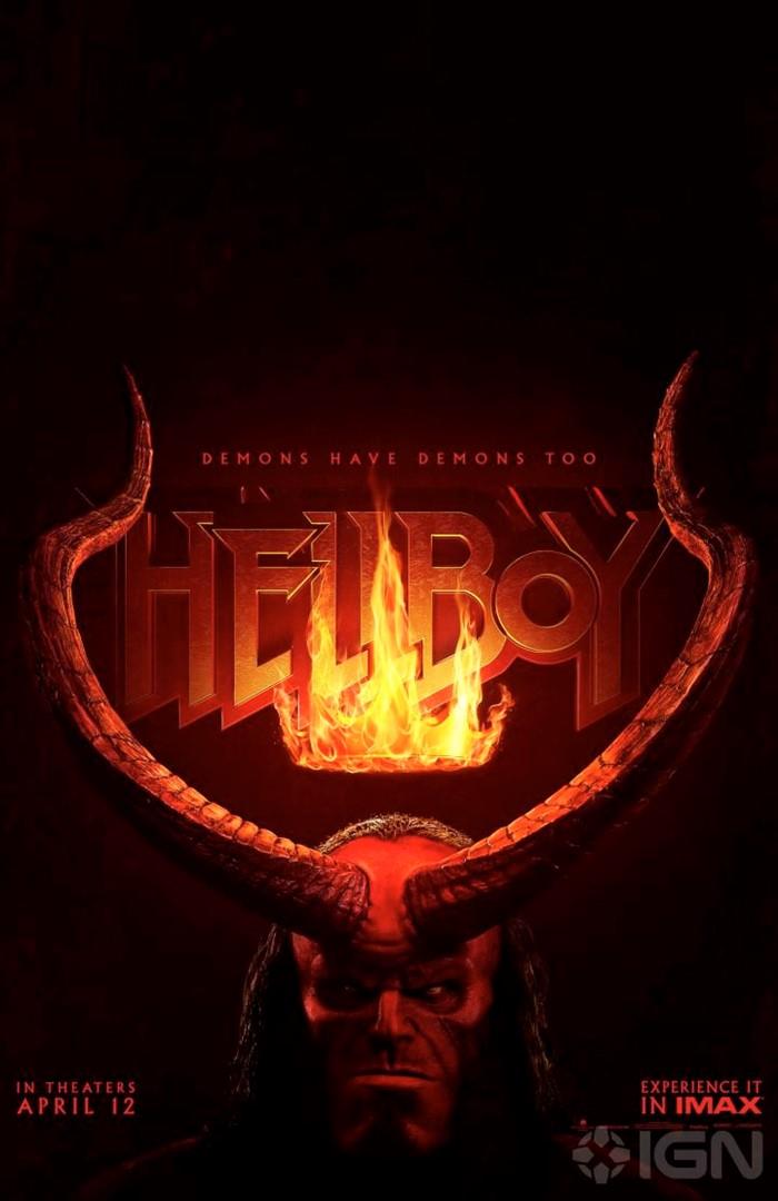 Nuovi poster per Hellboy, mentre David Harbour trolla Avengers: Endgame Hellboy: il nuovo poster con le corna infuocate