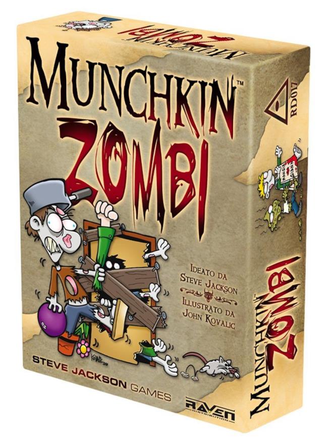 La confezione di Munchkin Zombi La variante a tema zombie di Munchkin