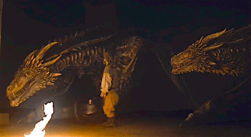 Viserion e Rhaegal Viserion e Rhaegal ai tempi della prigionia