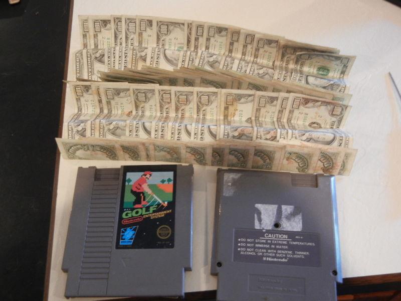 Soldi sporchi in una copia di Golf per NES Soldi illegali nascosti nella cartuccia di Golf per NES