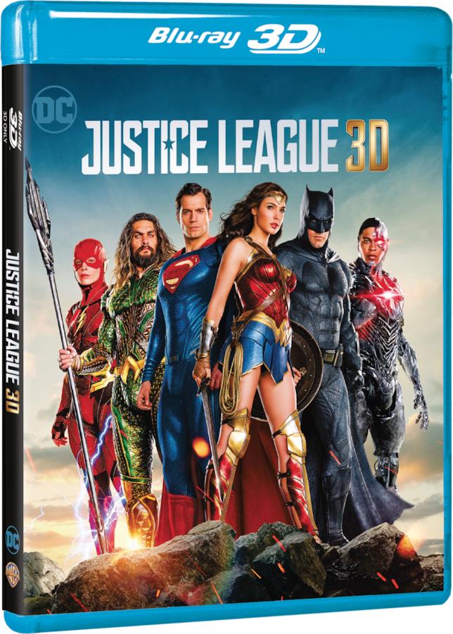 Justice League in Blu-ray 3D Cover del Blu-ray 3D di Justice League
