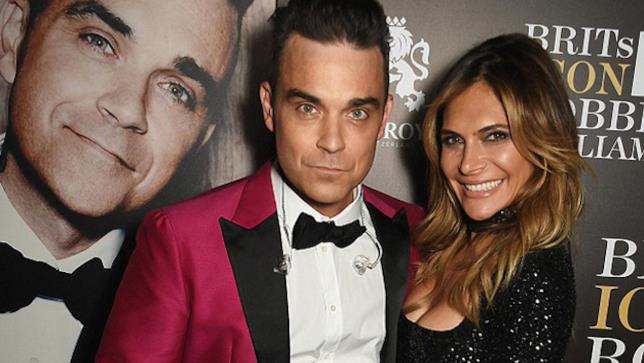 Robbie Williams e la moglie Robbie Williams e la moglie Ayda Field ai Brit Awards