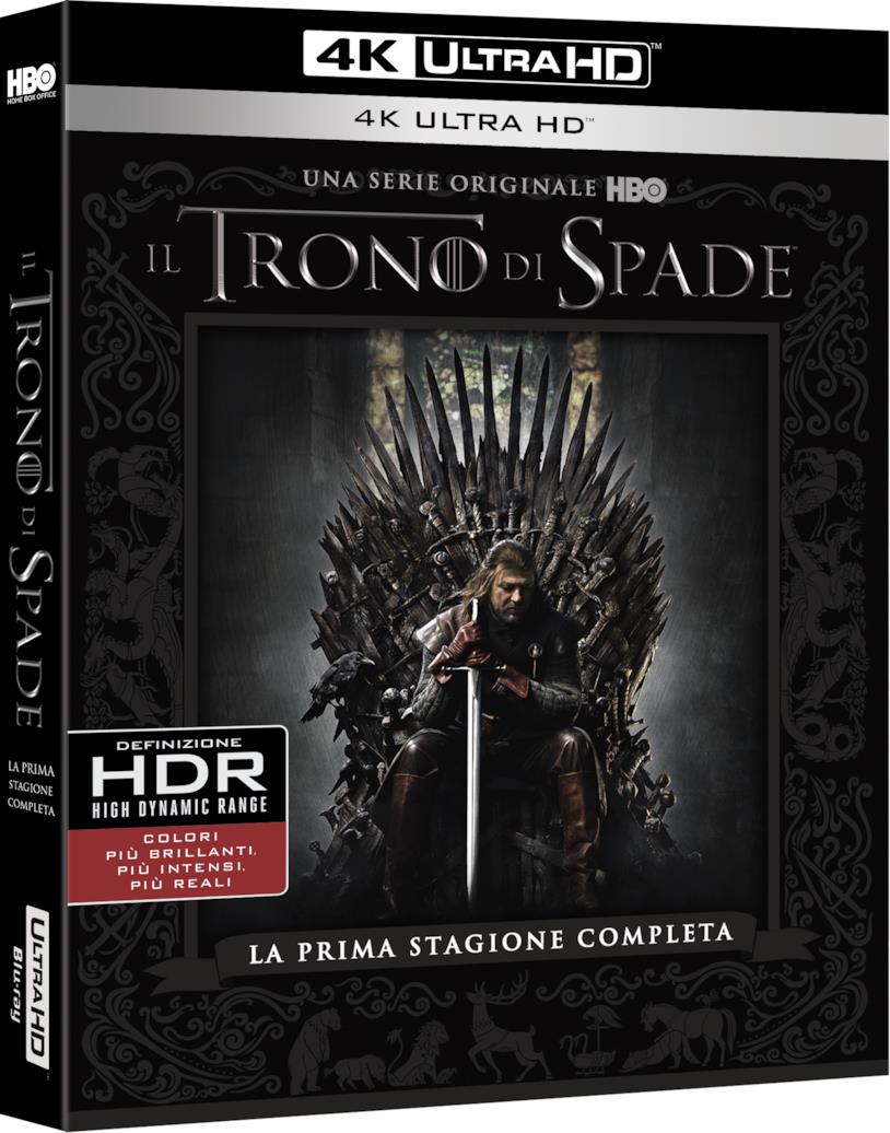 Il Trono di Spade 1, in 4K UHD Il Trono di Spade 1, packshot della prima stagione in 4K UHD
