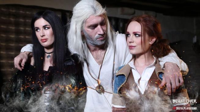 Arriva il film porno ispirato a The Witcher Una scena della porno parodia The Bewitcher