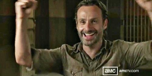 Gif di Rick Grimes Rick Grimes super felice