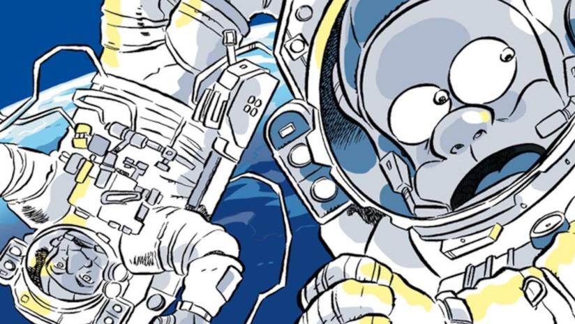 Luna 2069, Rat-Man torna nello spazio in un nuovo fumetto per Feltrinelli Comics La copertina di C'è spazio per tutti di Leo Ortolani