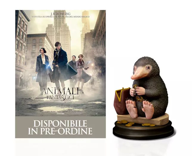 Animali Fantastici e Dove Trovarli arriva in versione home video Cofanetto di Animali Fantastici e Dove Trovarli con statua Snaso
