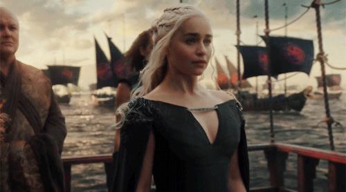 Daenerys Targaryen parte in nave Daenerys Targaryen parte in nave
