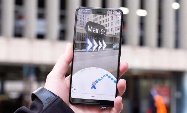 La navigazione AR di Google Maps mostra le indicazioni nel mondo reale La navigazione in realtà aumentata su Google Maps