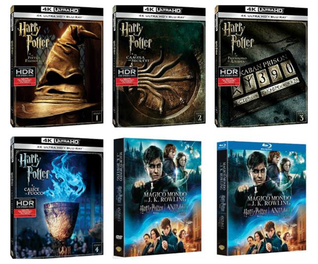Il mondo di Harry Potter in DVD e Blu-ray I cofanetti di Harry Potter e Animali Fantastici