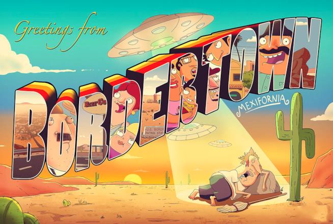 Bordertown arriva su FoxAnimation Cartolina di Bordertown