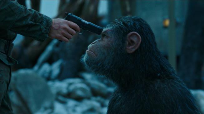 Il Pianeta delle Scimmie diventa un videogioco: eccolo in video Una scena di War for The Planet of The Apes