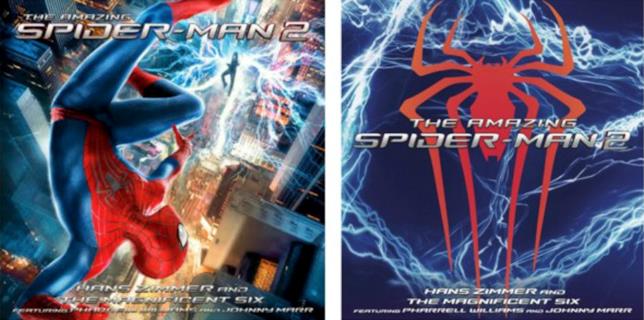 Colonna sonora The Amazing Spider-Man 2 Cover e retro colonna sonora The Amazing Spider-Man 2
