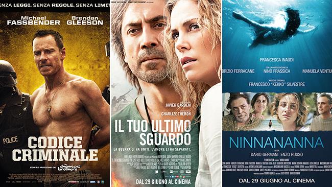 Weekend al cinema: i film in uscita l'1 e 2 luglio 2017 I poster dei film: Codice Criminale, Il Tuo Ultimo Sguardo, Ninna Nanna
