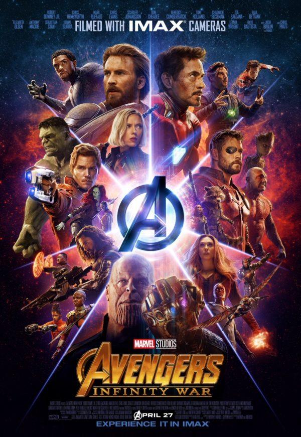 Thanos e gli Avengers nel poster IMAX Il gigantesco cast di Infinity War