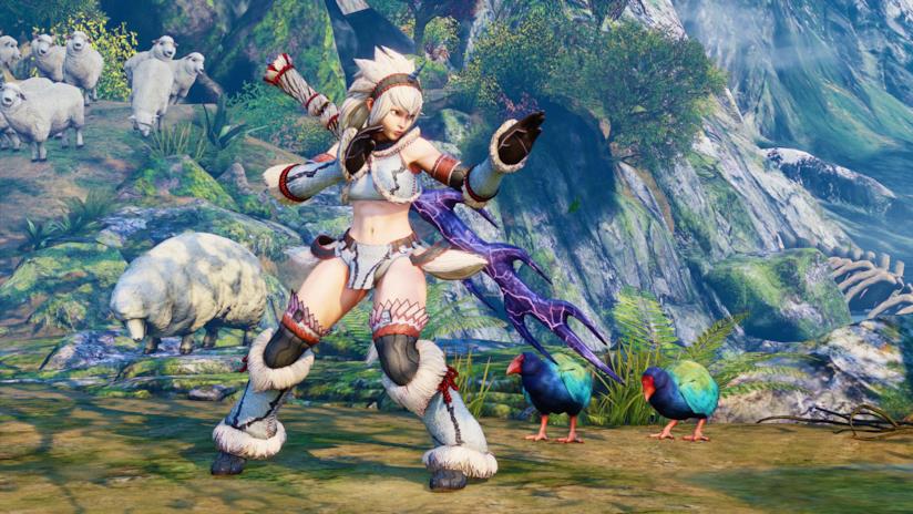 Monster Hunter World e Street Fighter V si incontrano in alcuni golosi crossover Ibuki con il costume di Monster Hunter World