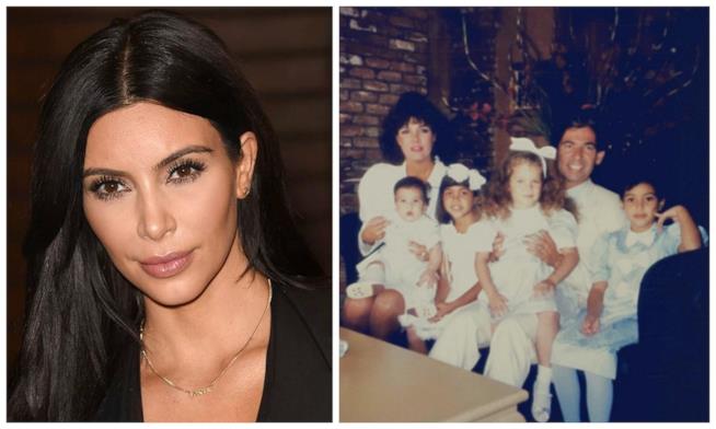 Kim Kardashian posta su Instagram una vecchia foto di famiglia Kim Kardashian e lo scatto di famiglia condiviso sui social