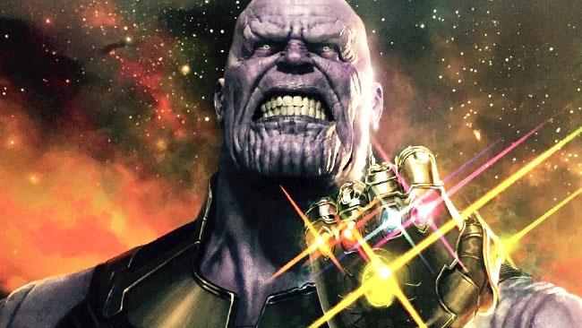Thanos Infinity War Thanos col Guanto dell'Infinito in Avengers: Infinity War