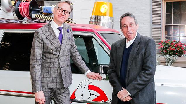 Paul Feig e Ivan Reitman Paul Feig e Ivan Reitman sul set di Ghostbusters 2016