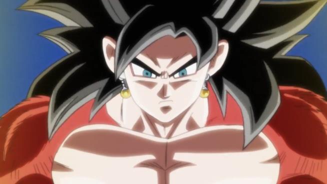 Dragon Ball Heroes super Saiyan 4 Vegetto compare Dragon Ball Heroes episodio 5