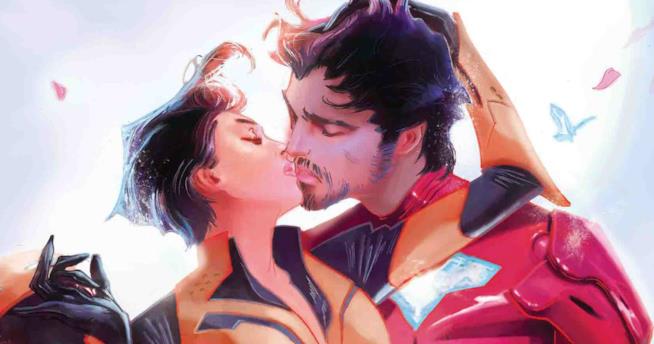 Iron Man e The Wasp sulla copertina di Iron Man #4 Su Iron Man #4 debutta un'inedita armatura per Tony Stark