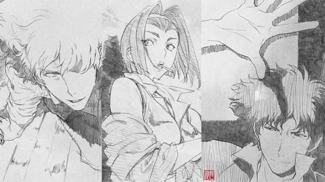Cowboy Bebop, ecco i nuovi artwork inediti dell'anime-culto Gli schizzi di Cowboy Bebop
