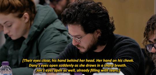 Kit Harington legge l'ultima scena tra Dany e Jon Lo shock di Kit Harington