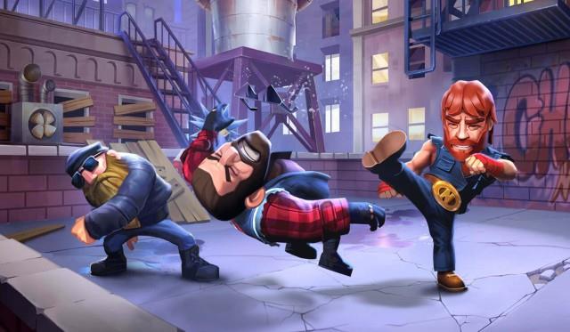 I più bei videogiochi iOS e Android di dicembre 2017 Un'immagine promozionale di Nonstop Chuck Norris