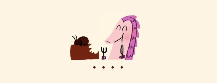 Il pangolino di Google Il pangolino protagonista del Doodle di San Valentino