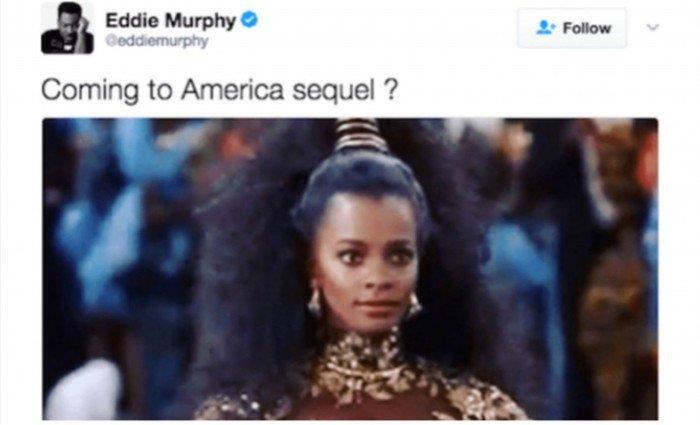 Il Tweet sul sequel de Il Principe Cerca Moglie Coming to America Sequel?