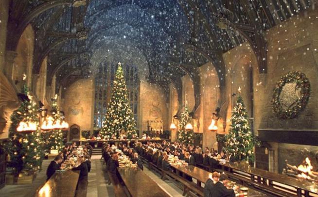 Il cenone di Natale di Harry Potter a Londra La Sala Grande a Natale