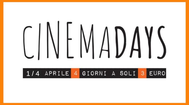 Torna l'iniziativa dei CinemaDays ad aprile: scopri le sale aderenti CinemaDays
