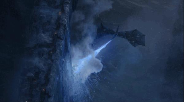 Viserion attacca la Barriera Il Re della Notte guida Viserion contro la Barriera