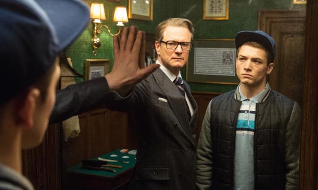 Kingsman, le scene cult del primo film con Taron Egerton e Colin Firth Taron Egerton e Colin Firth in una scena del film
