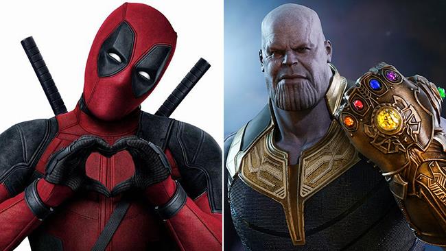 Deadpool prende in giro i registi di Avengers: Infinity War e loro gli fanno dito medio Deadpool e Thanos con il Guanto dell'Infinito