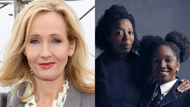 I critici dell'Hermione di colore sono un branco di razzisti, secondo J.K. Rowling J.K. Rowling e le attrici di colore della famiglia Weasley-Granger