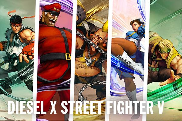 Le scarpe di Diesel e Capcom Le sneaker Diesel x Street Fighter V