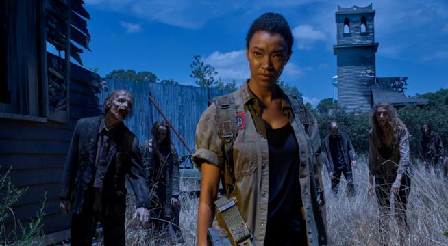 The Walking Dead: Sasha in una scena della serie Sasha nella sesta stagione di The Walking Dead