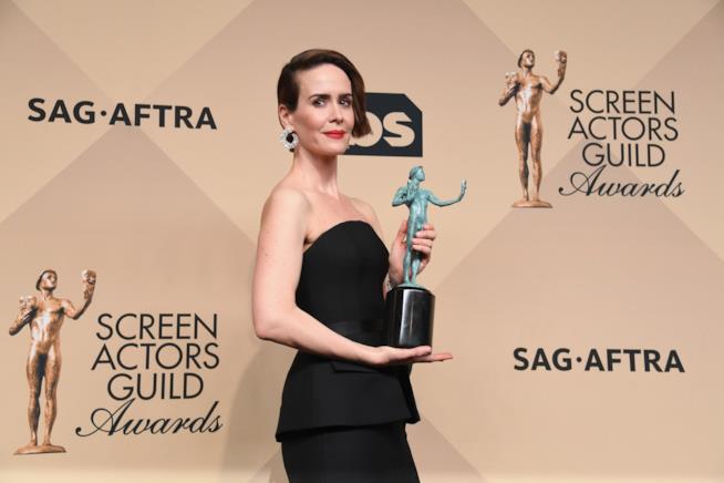 L'attrice Sarah Paulson alle premiazioni degli Screen Actor Guild Sarah Paulson alle premiazioni degli Screen Actor Guild