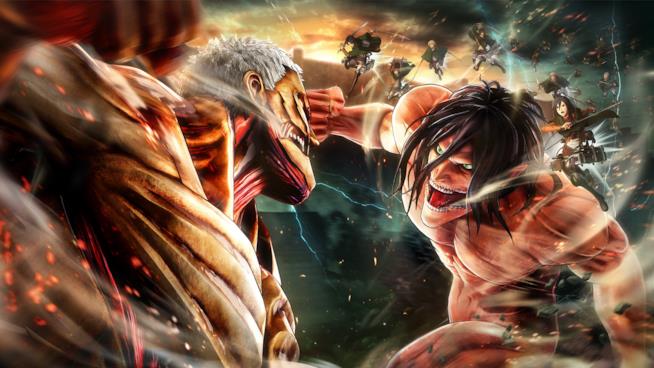 Attack on Titan 2, il primo video gameplay su Nintendo Switch Giganti in lotta in Attack on Titan 2