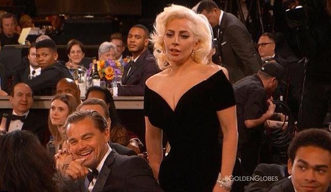 dicaprio gaga globes